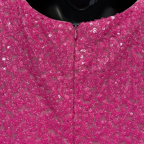 NWT Pink Sequin and Tulle‎ Mermaid Prom Homecoming Dress Size M - Picture 10 of 16